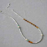 Broken Silver Pearl Bead Necklace - Jewelry de Corner